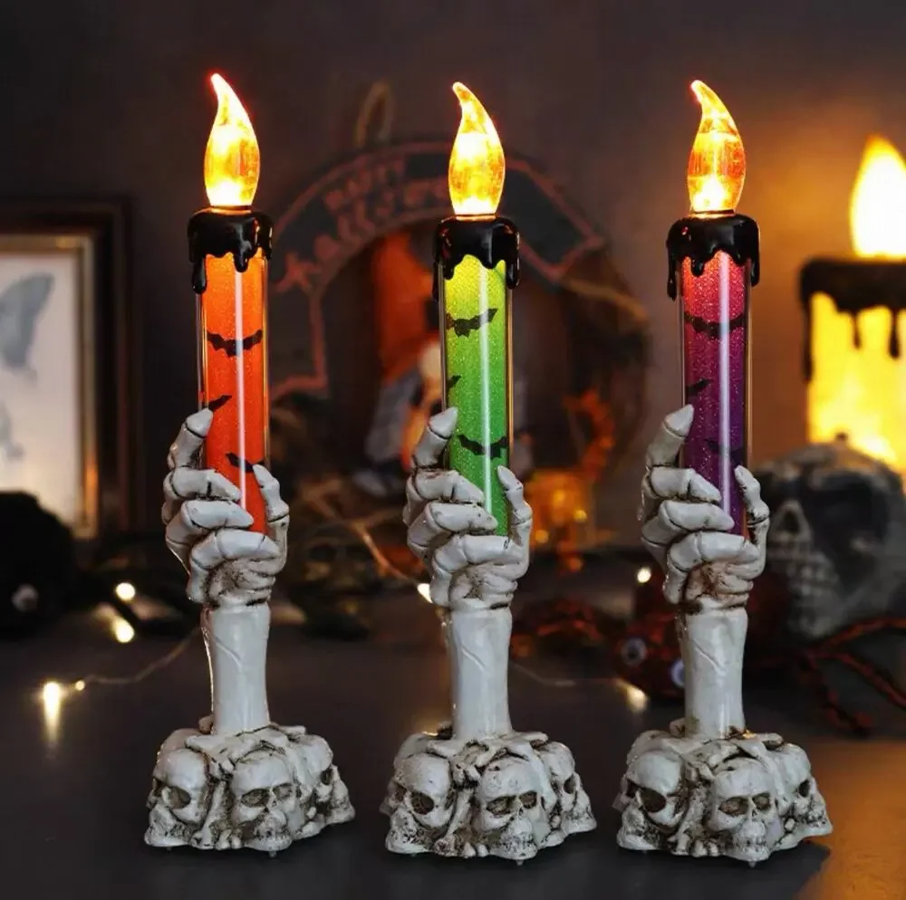 Ghost Hand LED Candle Lamp Spooky Halloween Indoor Party Decor Holiday Gift